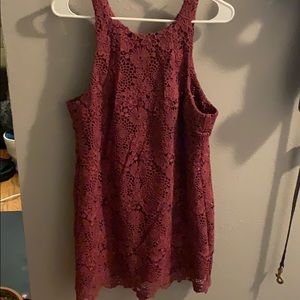 Burgundy WAYF Dress